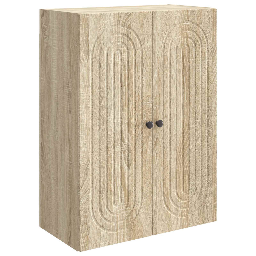 Produktbild för Väggmonterat skåp Sonoma-ek 66 x 34,5 x 90 cm Konstruerat trä