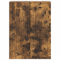 Produktbild för Väggmonterat skåp Rökt ek 66 x 34,5 x 90 cm Konstruerat trä