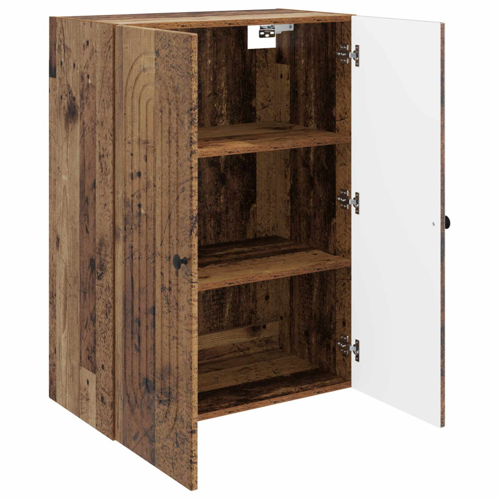 Produktbild för Väggmonterat skåp Gammalt trä 66 x 34,5 x 90 cm Konstruerat trä