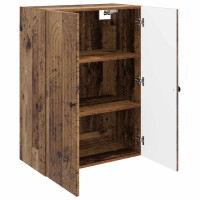Produktbild för Väggmonterat skåp Gammalt trä 66 x 34,5 x 90 cm Konstruerat trä