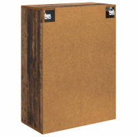 Produktbild för Väggmonterat skåp Gammalt trä 66 x 34,5 x 90 cm Konstruerat trä