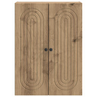 Produktbild för Väggmonterat skåp Artisan-ek 66 x 34,5 x 90 cm Konstruerat trä