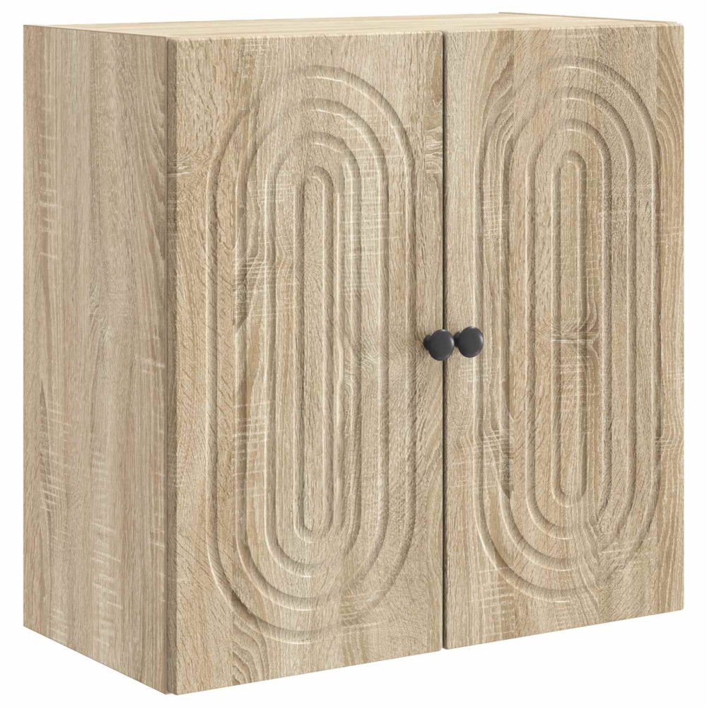 Produktbild för Väggmonterat skåp Sonoma-ek 59 x 31 x 60 cm Konstruerat trä
