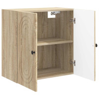 Produktbild för Väggmonterat skåp Sonoma-ek 59 x 31 x 60 cm Konstruerat trä