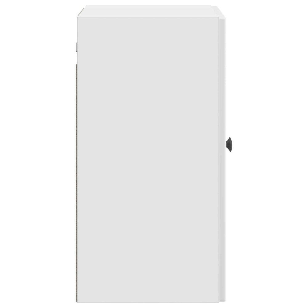 Produktbild för Väggmonterat skåp Vit högglans 59 x 31 x 60 cm Konstruerat trä