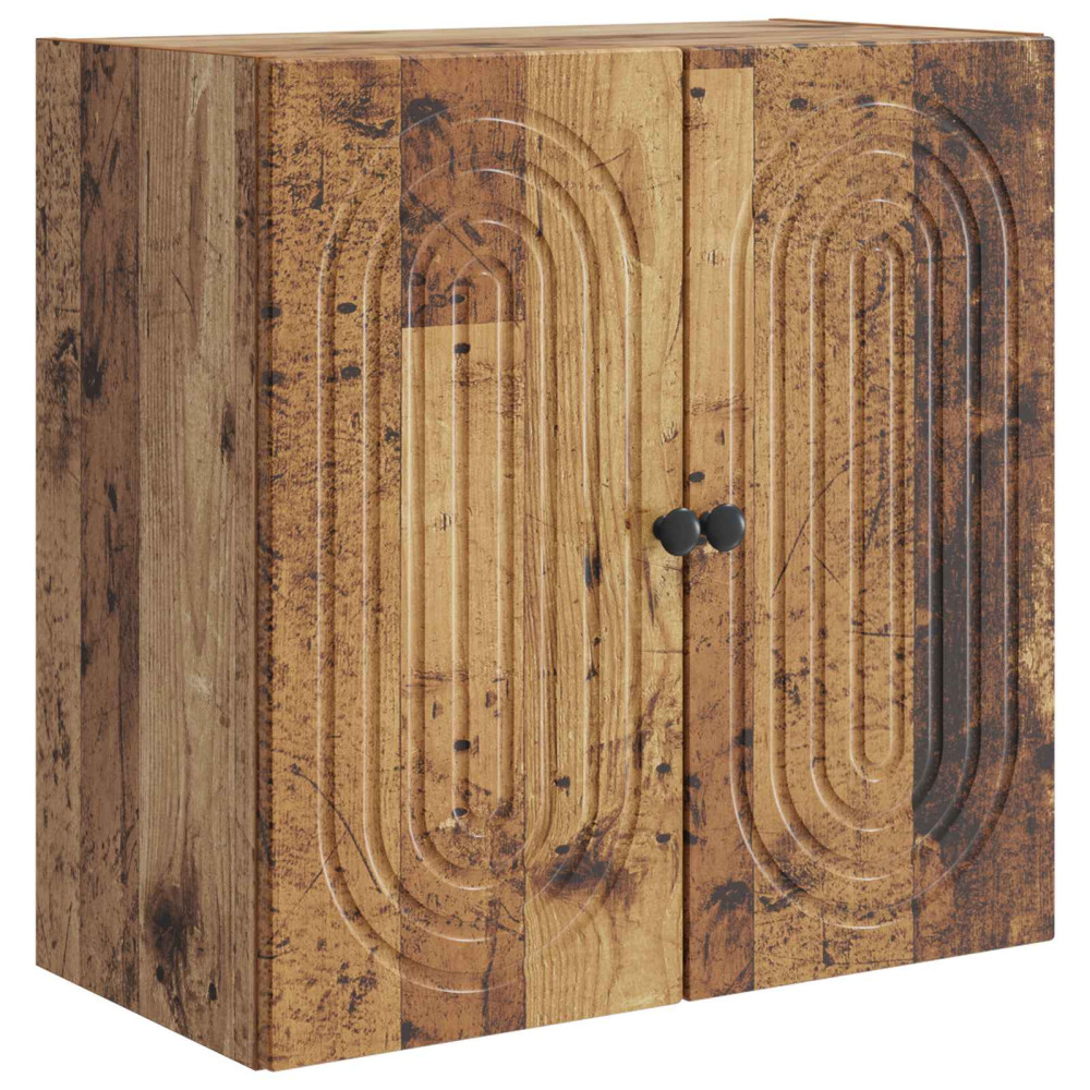 Produktbild för Väggmonterat skåp Gammalt trä 59 x 31 x 60 cm Konstruerat trä
