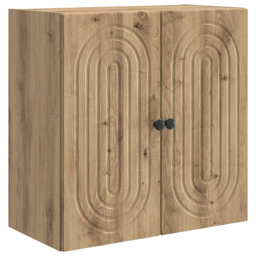 vidaXL Väggmonterat skåp Artisan-ek 59 x 31 x 60 cm Konstruerat trä