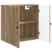 Produktbild för Väggmonterat skåp Artisan-ek 59 x 31 x 60 cm Konstruerat trä