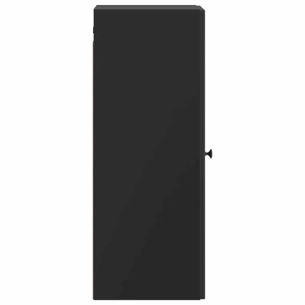 Produktbild för Väggmonterat skåp Svart 33 x 34,5 x 90 cm Konstruerat trä