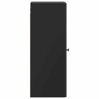Produktbild för Väggmonterat skåp Svart 33 x 34,5 x 90 cm Konstruerat trä