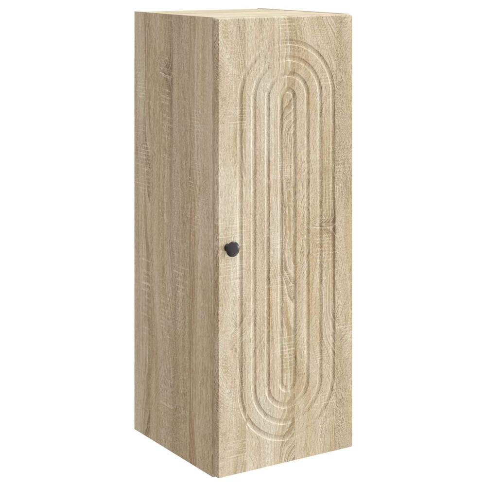 Produktbild för Väggmonterat skåp Sonoma-ek 33 x 34,5 x 90 cm Konstruerat trä