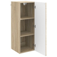 Produktbild för Väggmonterat skåp Sonoma-ek 33 x 34,5 x 90 cm Konstruerat trä
