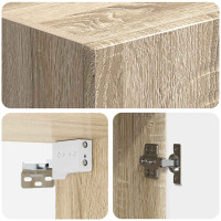 Produktbild för Väggmonterat skåp Sonoma-ek 33 x 34,5 x 90 cm Konstruerat trä