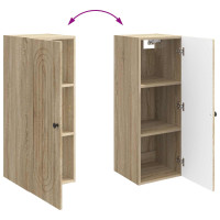 Produktbild för Väggmonterat skåp Sonoma-ek 33 x 34,5 x 90 cm Konstruerat trä