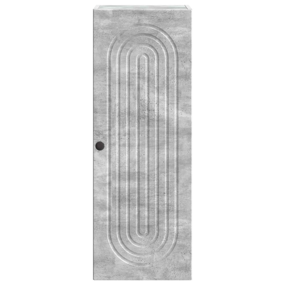 Produktbild för Väggmonterat skåp Betonggrå 33 x 34,5 x 90 cm Konstruerat trä