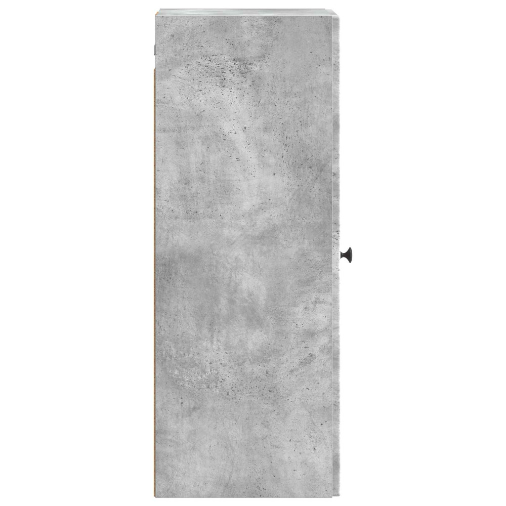 Produktbild för Väggmonterat skåp Betonggrå 33 x 34,5 x 90 cm Konstruerat trä