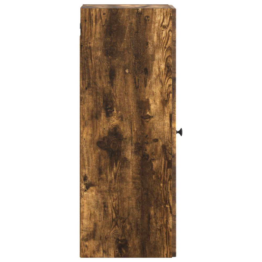 Produktbild för Väggmonterat skåp Rökt ek 33 x 34,5 x 90 cm Konstruerat trä