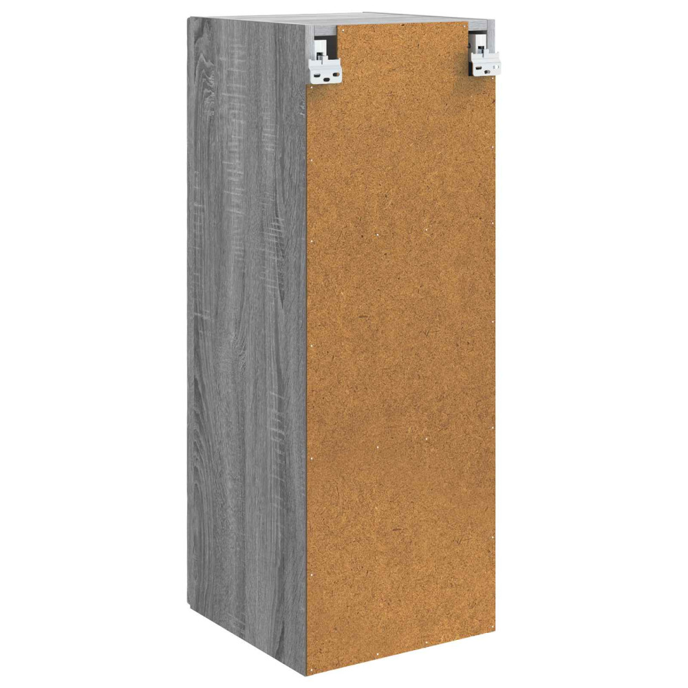 Produktbild för Väggmonterat skåp Grå Sonoma 33 x 34,5 x 90 cm Konstruerat trä
