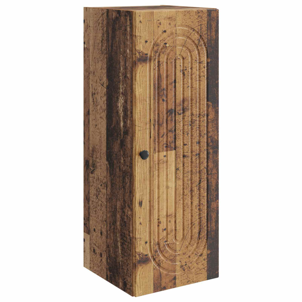 Produktbild för Väggmonterat skåp Gammalt trä 33 x 34,5 x 90 cm Konstruerat trä