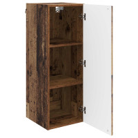 Produktbild för Väggmonterat skåp Gammalt trä 33 x 34,5 x 90 cm Konstruerat trä