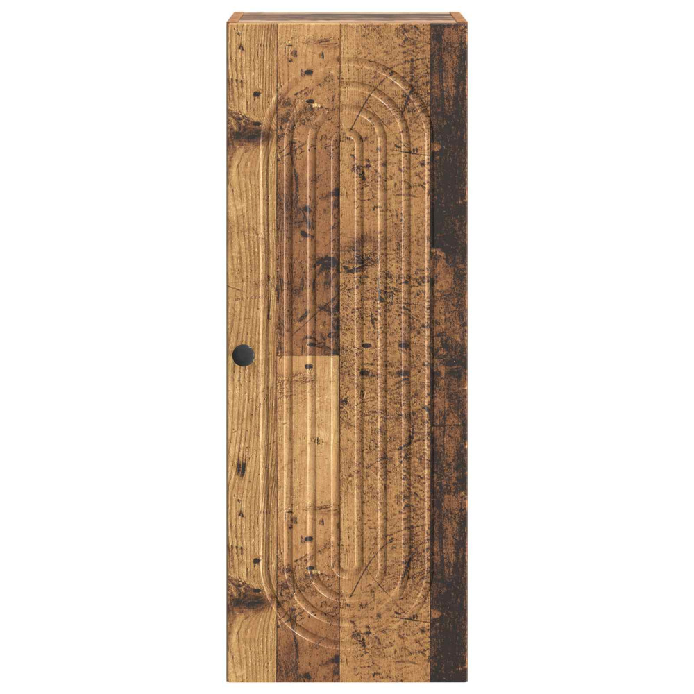 Produktbild för Väggmonterat skåp Gammalt trä 33 x 34,5 x 90 cm Konstruerat trä