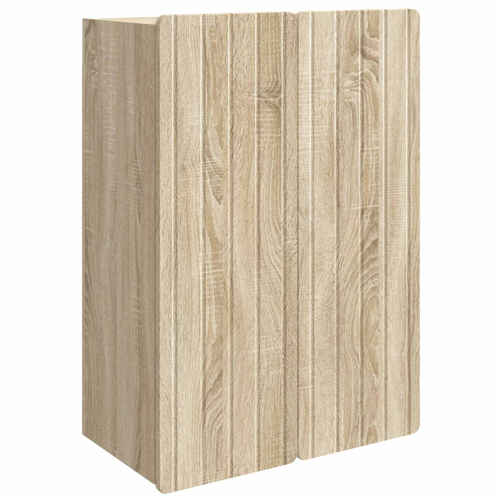 Produktbild för Väggmonterat skåp Sonoma-ek 66 x 34,5 x 92 cm Konstruerat trä