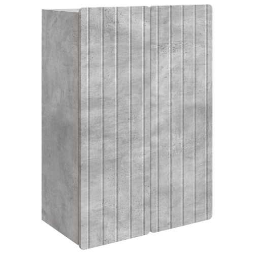 vidaXL Väggmonterat skåp Betonggrå 66 x 34,5 x 92 cm Konstruerat trä