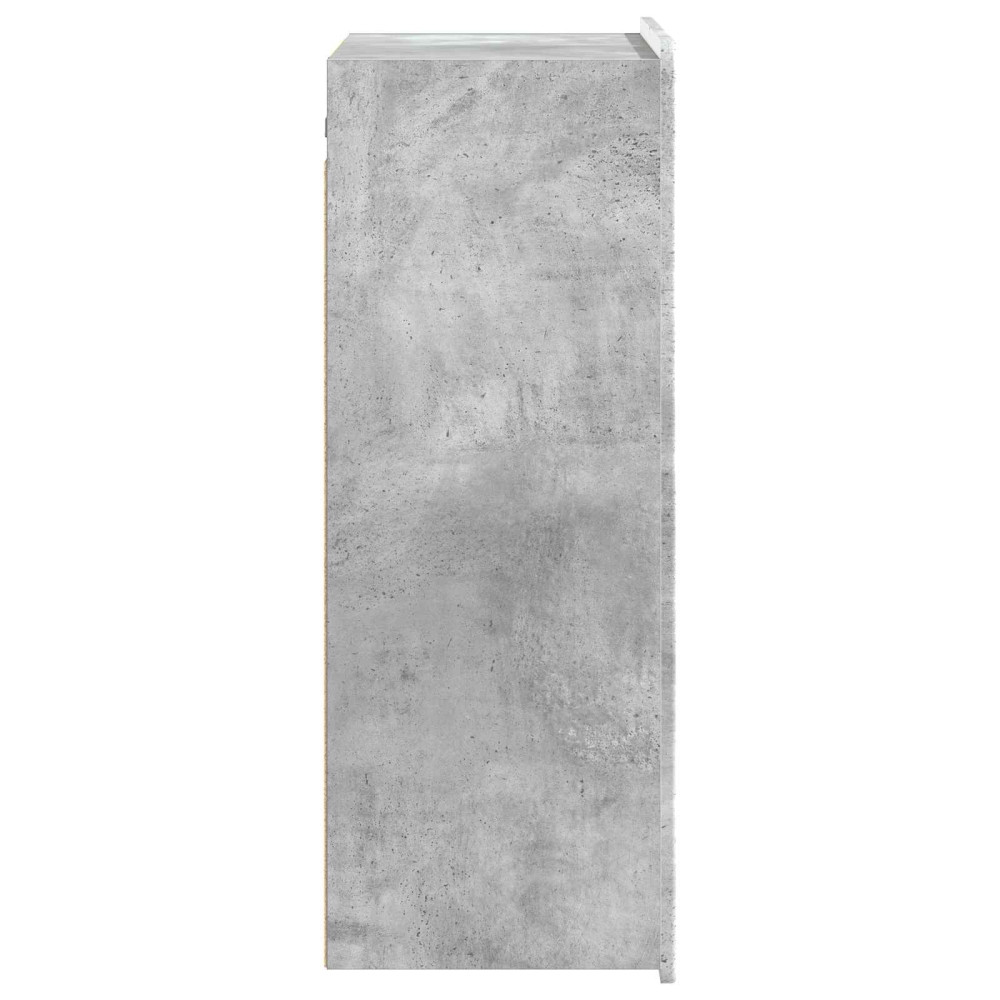 Produktbild för Väggmonterat skåp Betonggrå 66 x 34,5 x 92 cm Konstruerat trä