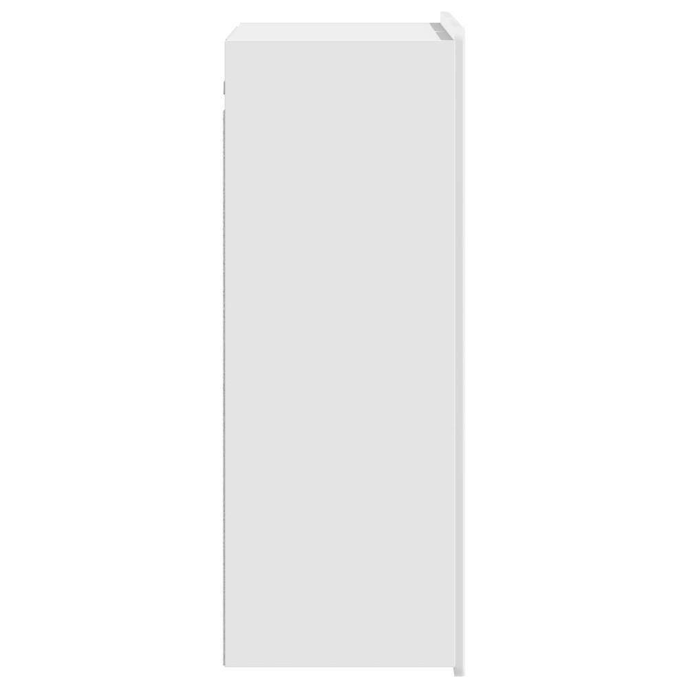 Produktbild för Väggmonterat skåp Vit högglans 66 x 34,5 x 92 cm