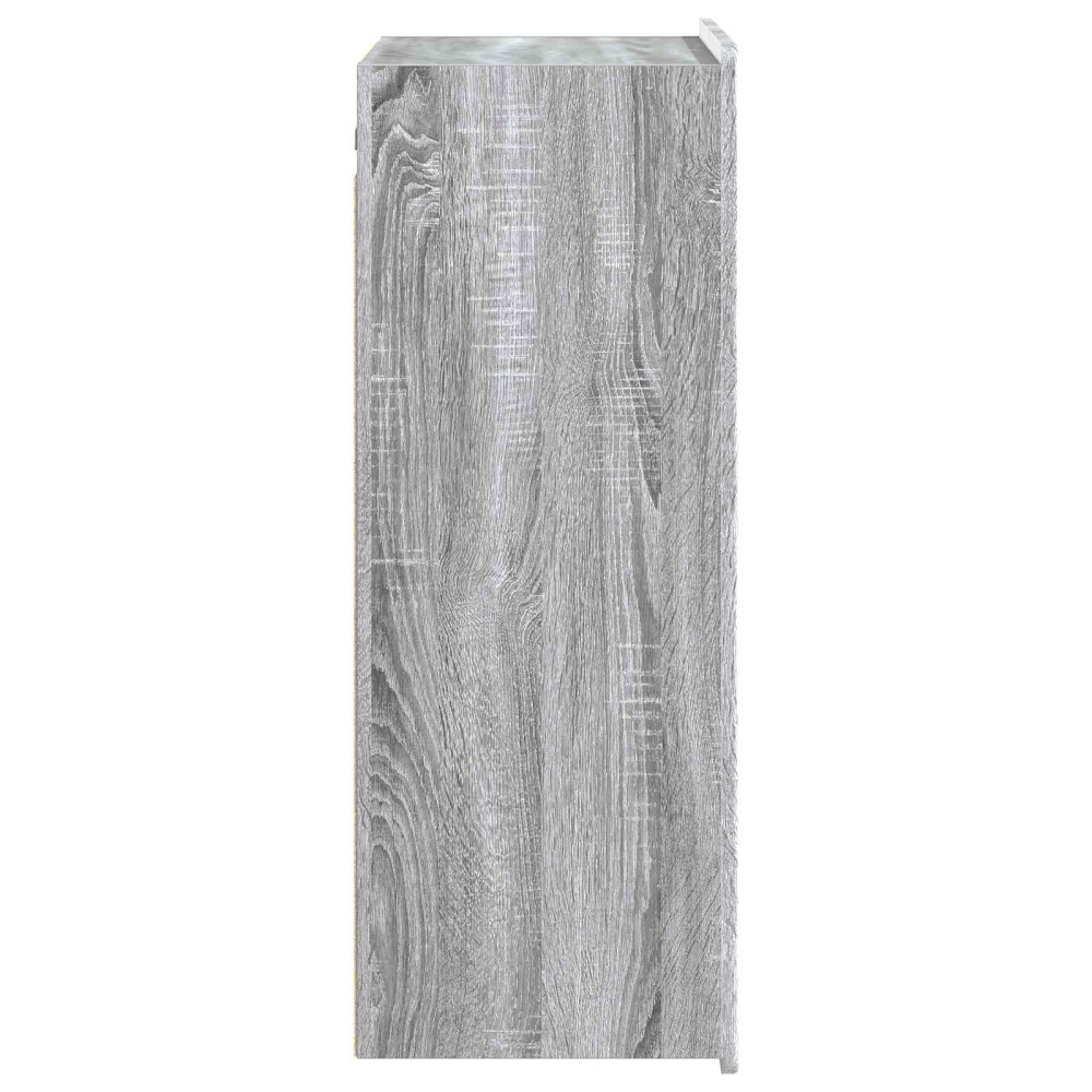 Produktbild för Väggmonterat skåp Grå Sonoma 66 x 34,5 x 92 cm Konstruerat trä