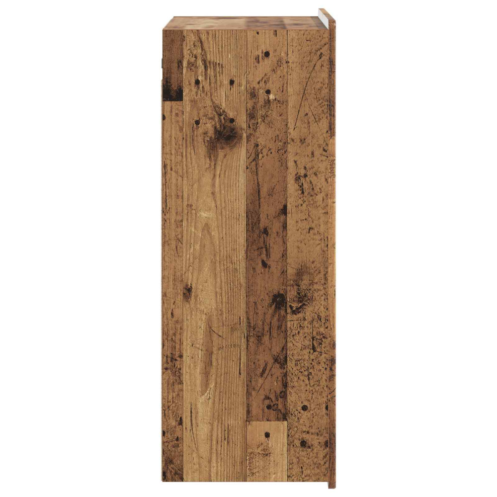 Produktbild för Väggmonterat skåp Gammalt trä 66 x 34,5 x 92 cm Konstruerat trä