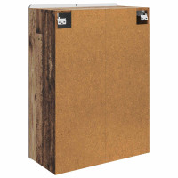 Produktbild för Väggmonterat skåp Gammalt trä 66 x 34,5 x 92 cm Konstruerat trä