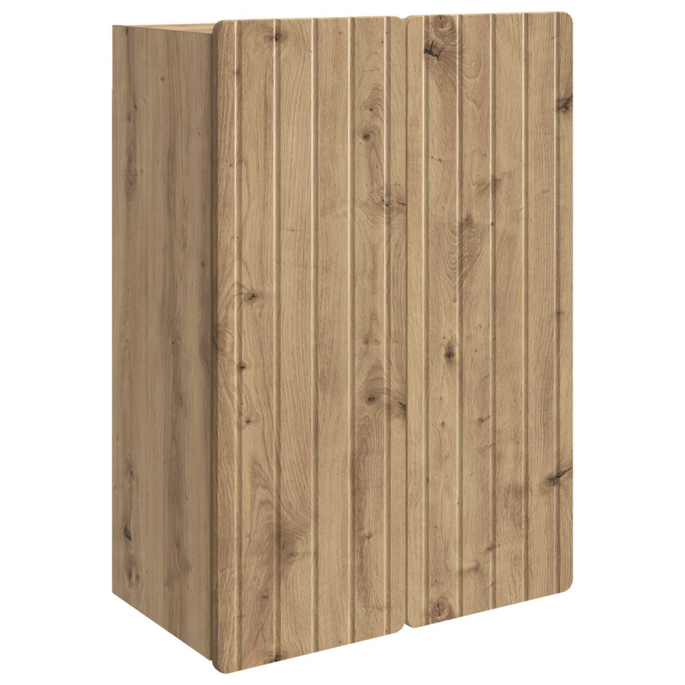 Produktbild för Väggmonterat skåp Artisan-ek 66 x 34,5 x 92 cm Konstruerat trä