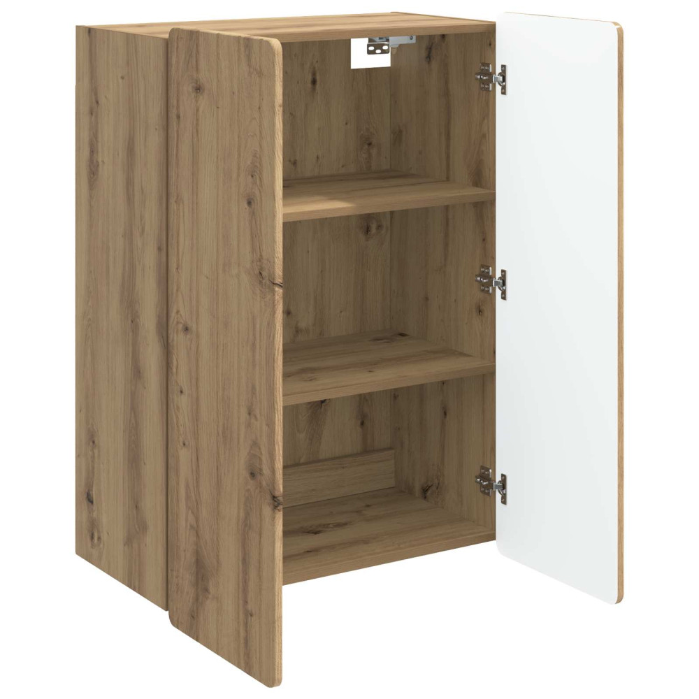 Produktbild för Väggmonterat skåp Artisan-ek 66 x 34,5 x 92 cm Konstruerat trä