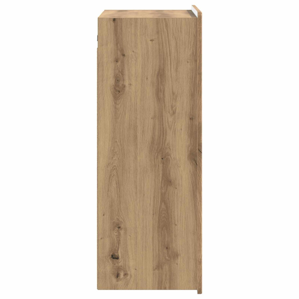Produktbild för Väggmonterat skåp Artisan-ek 66 x 34,5 x 92 cm Konstruerat trä