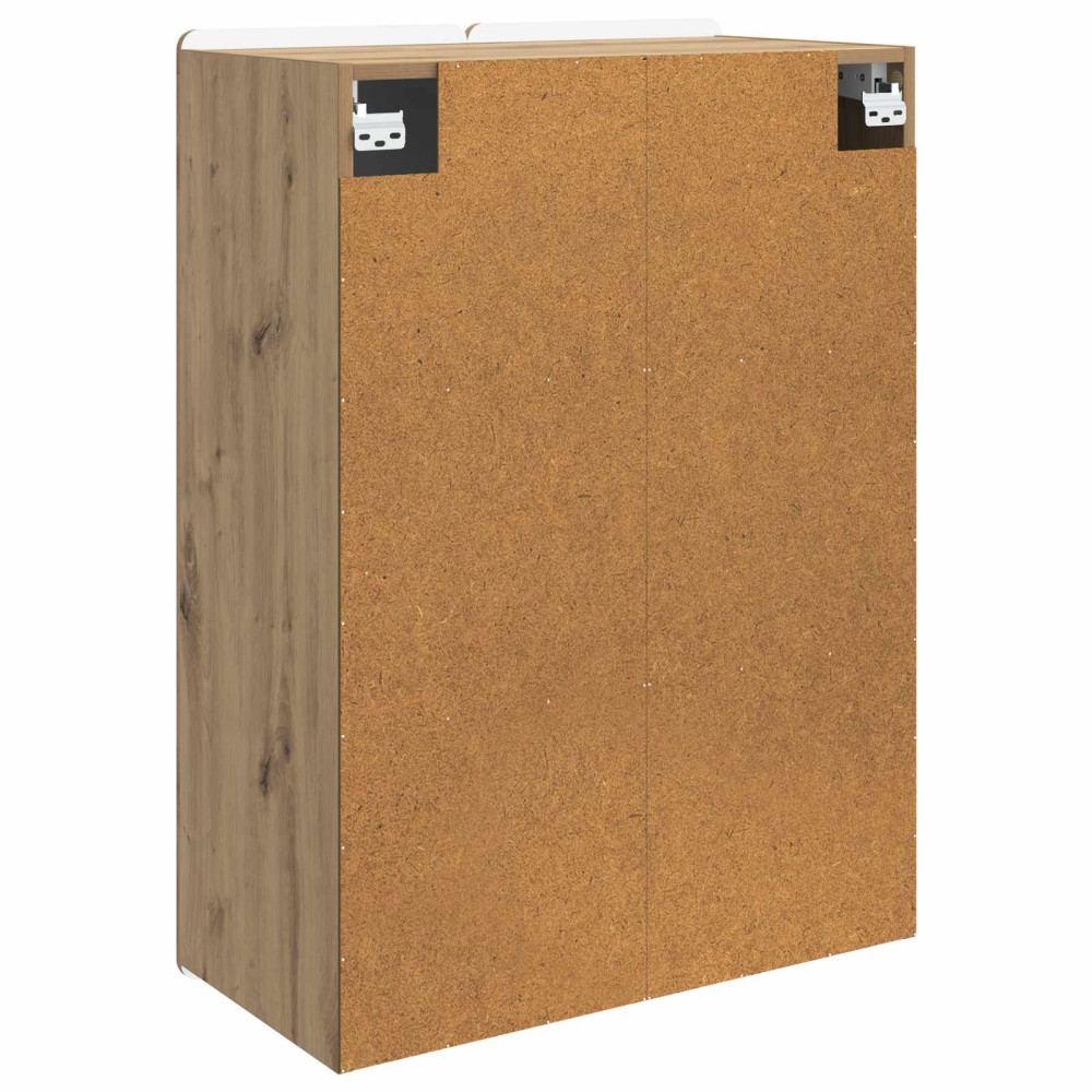Produktbild för Väggmonterat skåp Artisan-ek 66 x 34,5 x 92 cm Konstruerat trä