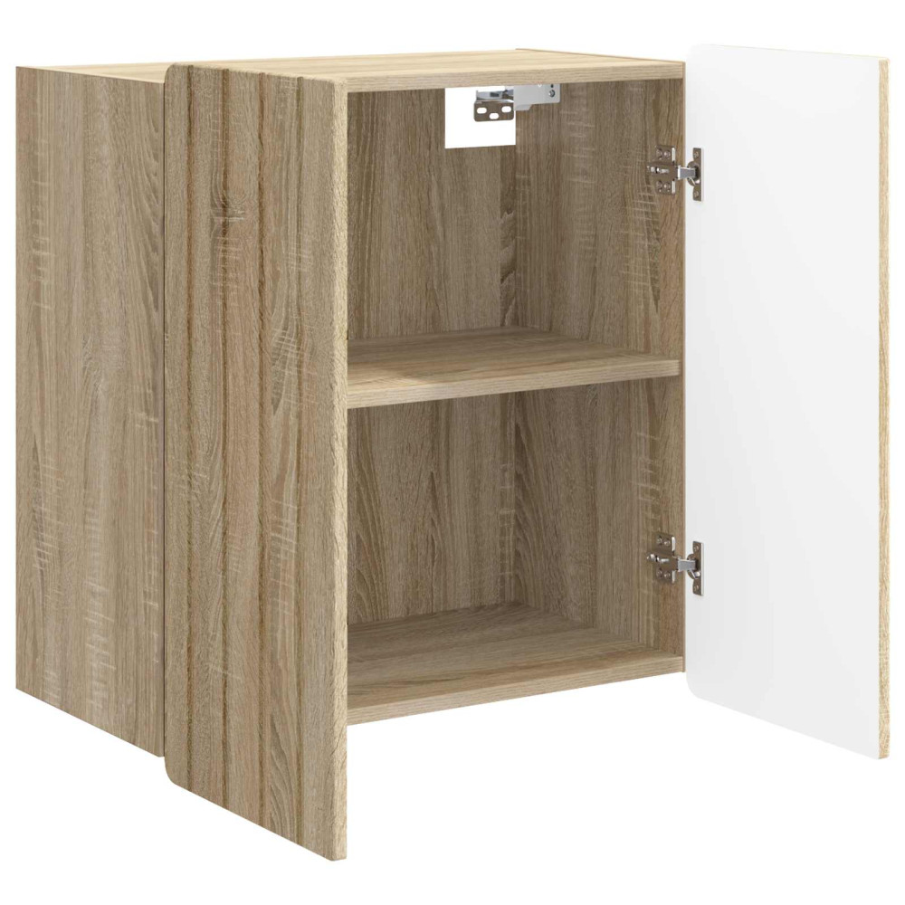 Produktbild för Väggmonterat skåp Sonoma-ek 59 x 31 x 64 cm Konstruerat trä