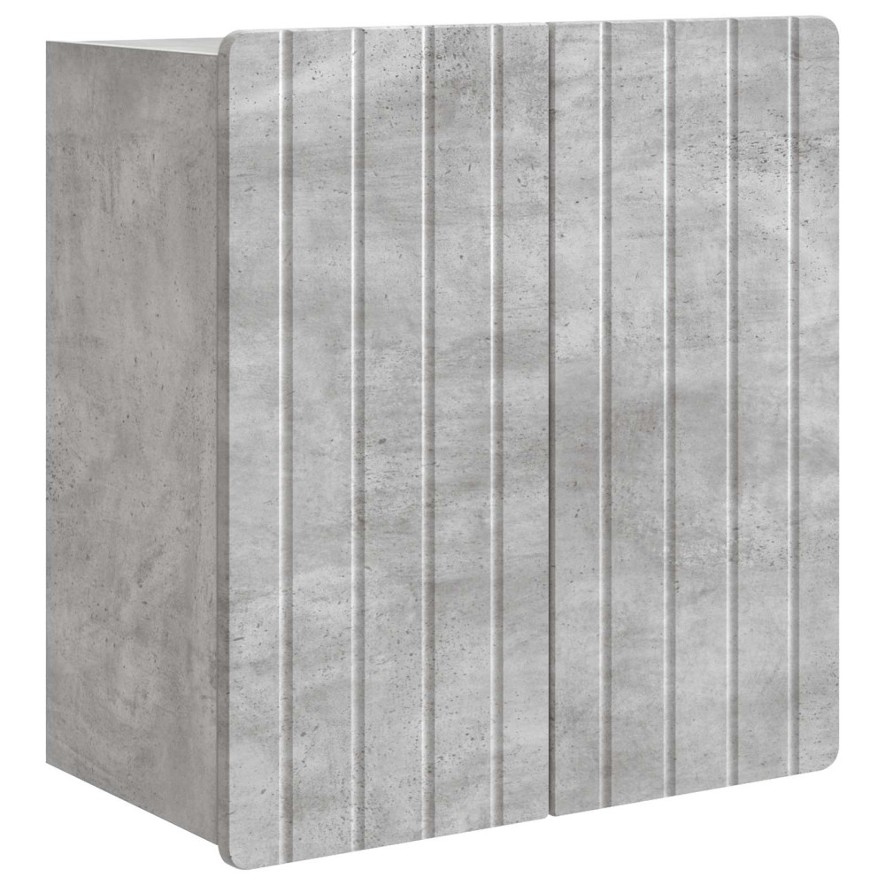 Produktbild för Väggmonterat skåp Betonggrå 59 x 31 x 64 cm Konstruerat trä