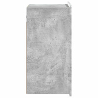Produktbild för Väggmonterat skåp Betonggrå 59 x 31 x 64 cm Konstruerat trä