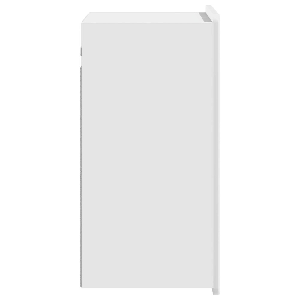 Produktbild för Väggmonterat skåp Vit högglans 59 x 31 x 64 cm Konstruerat trä