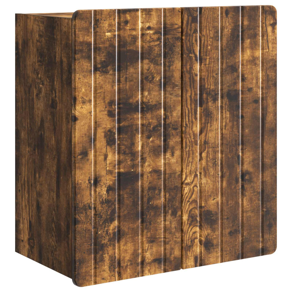Produktbild för Väggmonterat skåp Rökt ek 59 x 31 x 64 cm Konstruerat trä