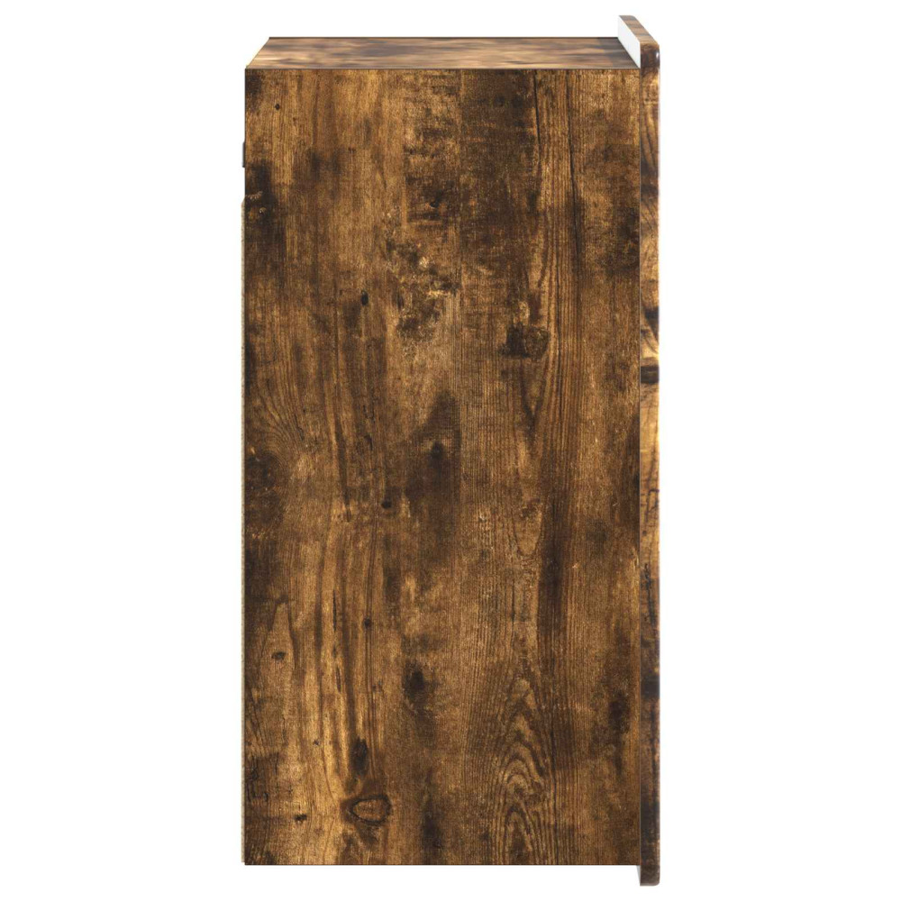 Produktbild för Väggmonterat skåp Rökt ek 59 x 31 x 64 cm Konstruerat trä