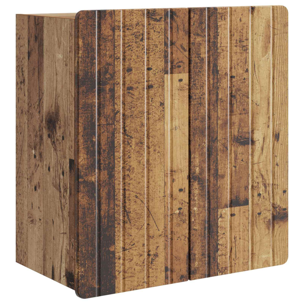 Produktbild för Väggmonterat skåp Gammalt trä 59 x 31 x 64 cm Konstruerat trä