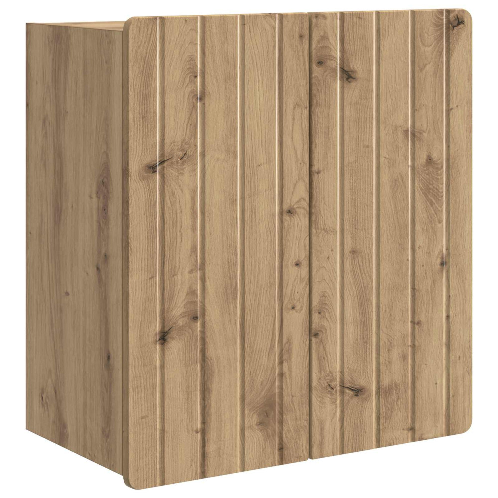 Produktbild för Väggmonterat skåp Artisan-ek 59 x 31 x 64 cm Konstruerat trä