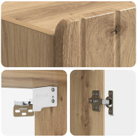 Produktbild för Väggmonterat skåp Artisan-ek 59 x 31 x 64 cm Konstruerat trä