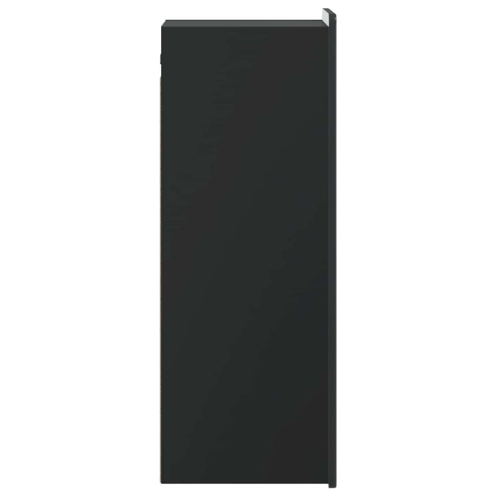 Produktbild för Väggmonterat skåp Svart 33 x 34,5 x 94 cm Konstruerat trä