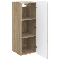 Produktbild för Väggmonterat skåp Sonoma-ek 33 x 34,5 x 94 cm Konstruerat trä