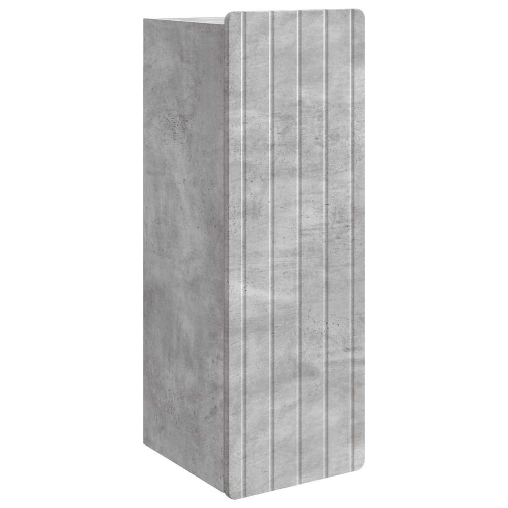 Produktbild för Väggmonterat skåp Betonggrå 33 x 34,5 x 94 cm Konstruerat trä