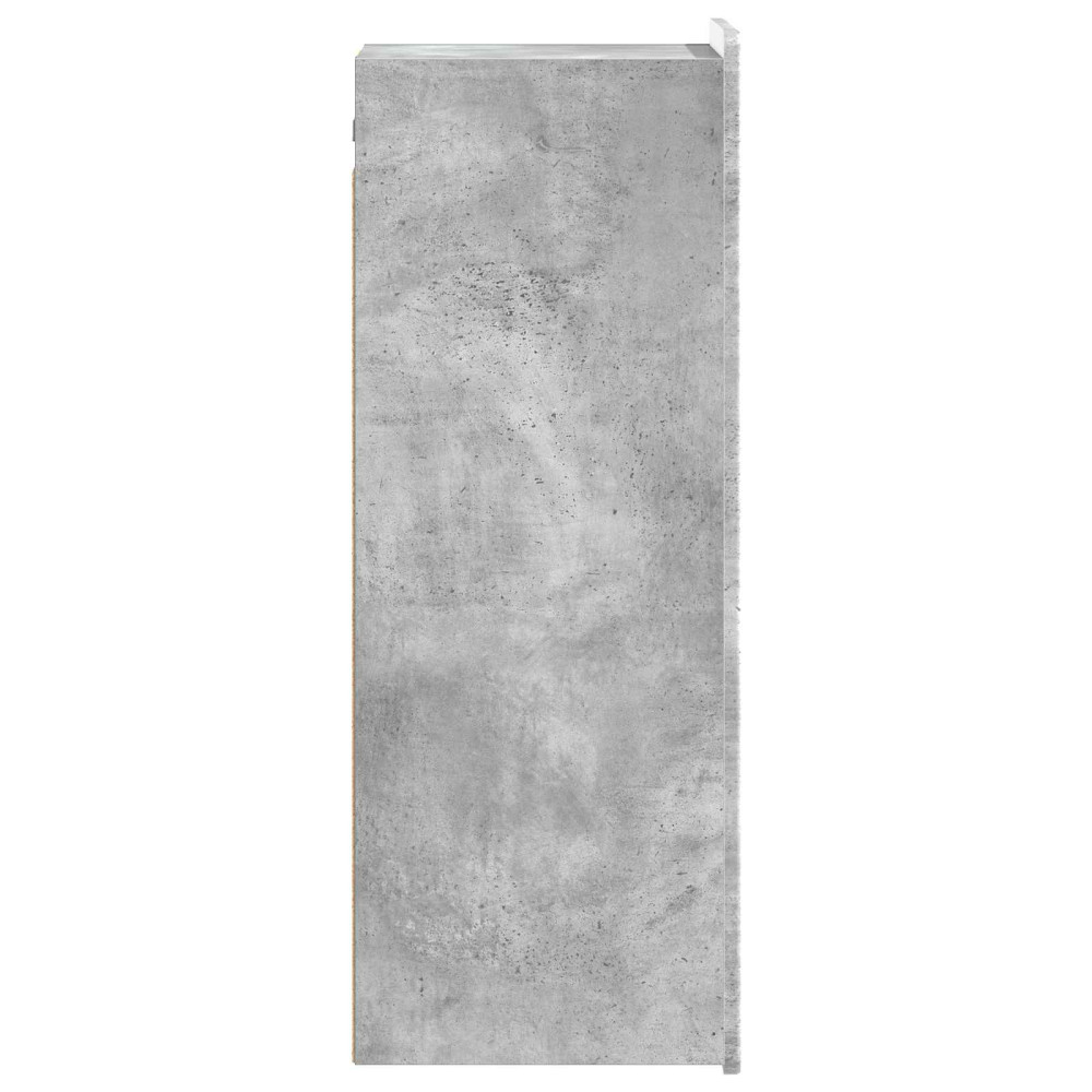 Produktbild för Väggmonterat skåp Betonggrå 33 x 34,5 x 94 cm Konstruerat trä