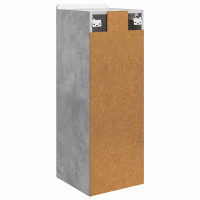 Produktbild för Väggmonterat skåp Betonggrå 33 x 34,5 x 94 cm Konstruerat trä